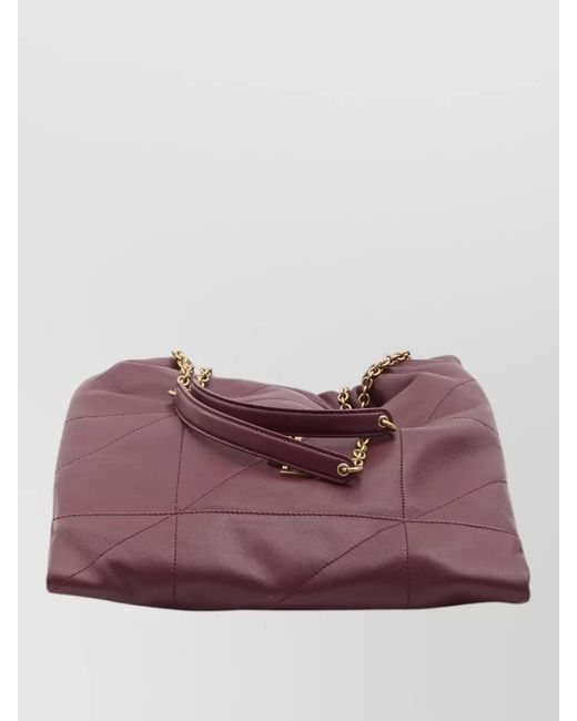 Saint Laurent Red Jamie Lamb Leather Shoulder Bag