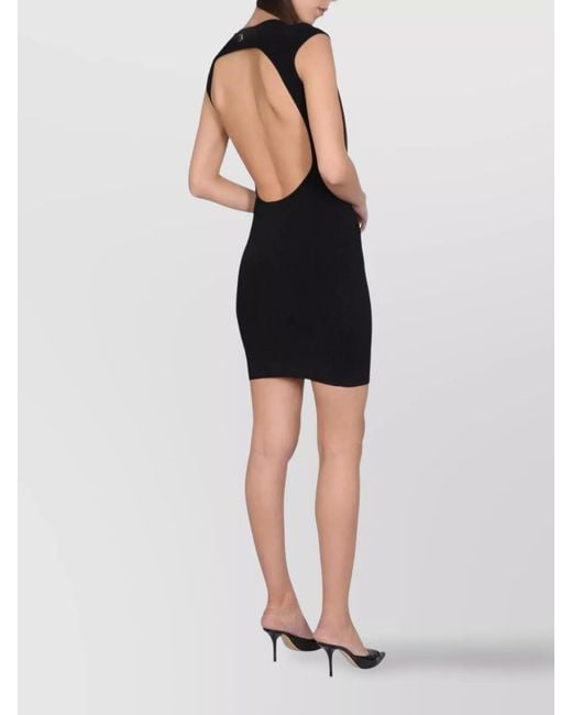 DSquared² Black Slim-Fit Mini Dress