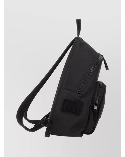 Moschino Black Logo Backpack for men