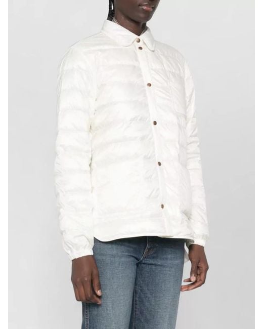 Moncler White Fouine Padded Collar Jacket Casual