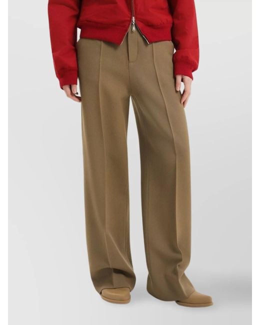 1989 STUDIO Natural Wool Straight-Leg Trousers