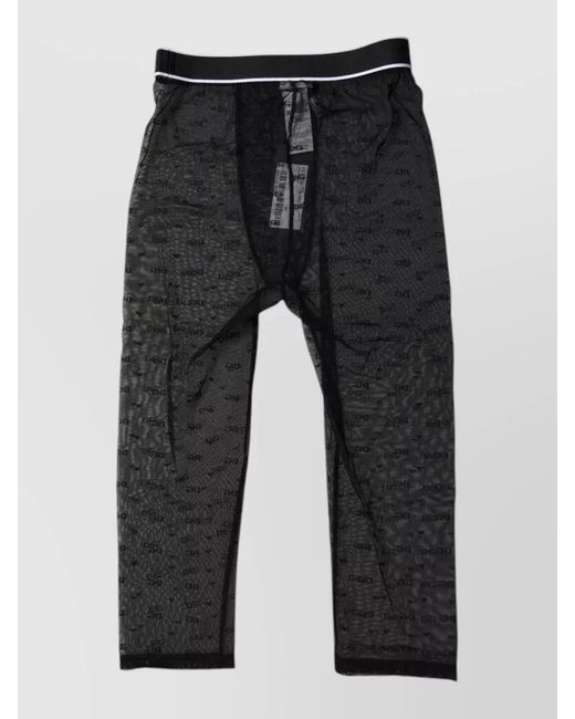 Dolce & Gabbana Black Logo Waistband Culotte Briefs