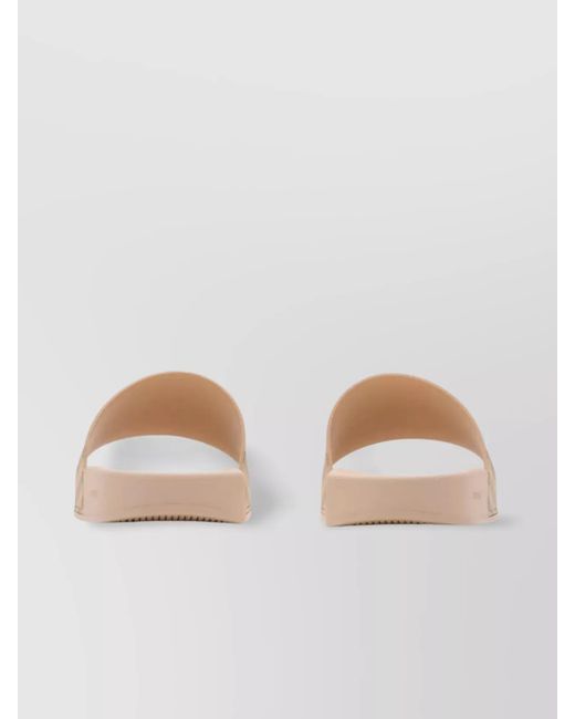 Burberry White Check Slippers
