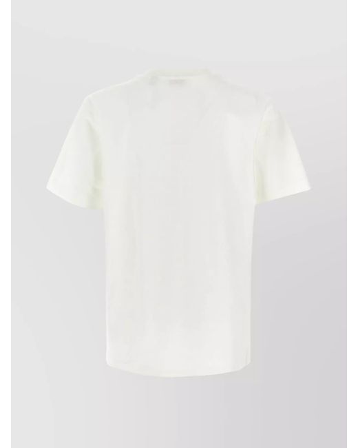 Burberry White Sp25 Cotton T-Shirt for men