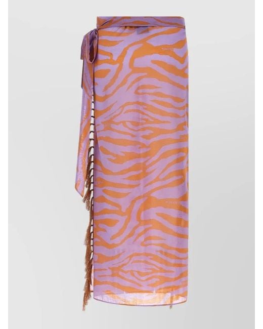 The Attico White Il Primo Bagno Wrap Sarong Skirt