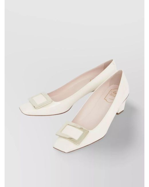 Roger Vivier Natural Beautiful Vivier Square Toe Pumps