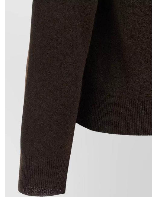 Miu Miu Red Cashmere Cardigan Polo Collar Argyle Knit