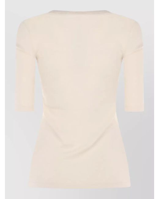 Fabiana Filippi Natural Cotton T-Shirt