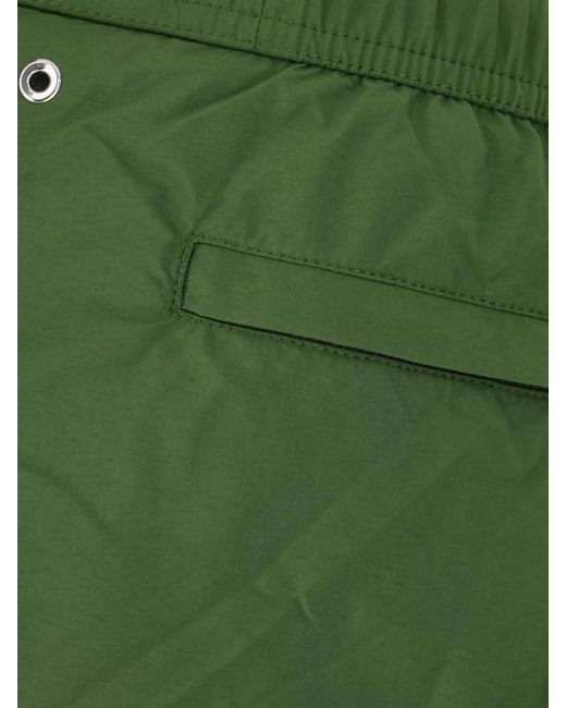 Zegna Green Nylon Swim Shorts for men