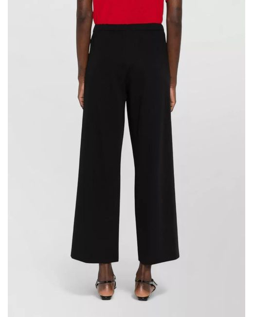 Max Mara Black Wide-Leg Trousers