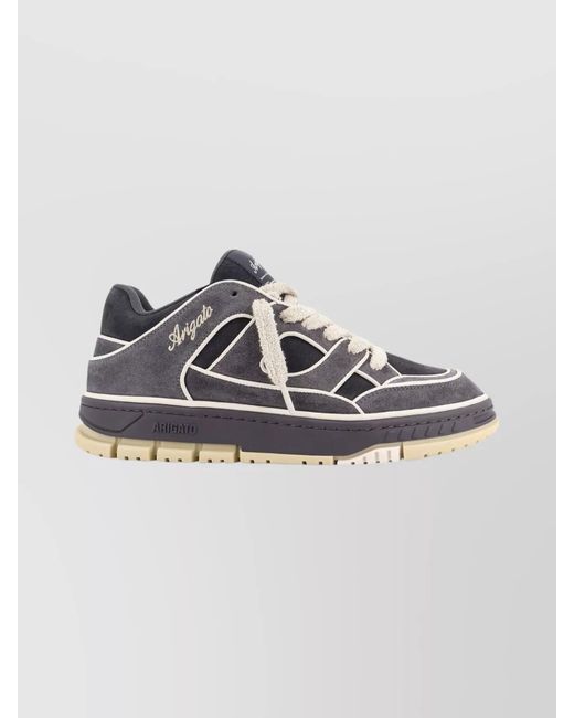 Axel Arigato White Low-Top Suede Sneakers Featuring Logo Detail for men