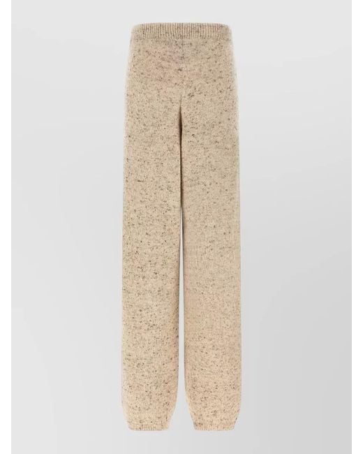 Fabiana Filippi Natural High Rise Wide Leg Knit Pants
