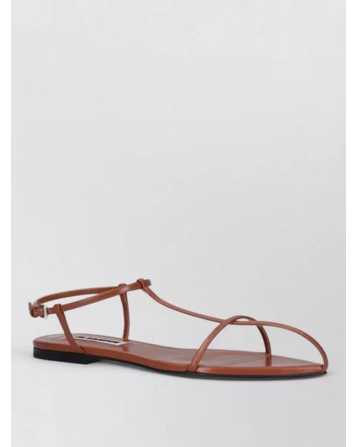 Jil Sander Multicolor Leather Heeled Sandals