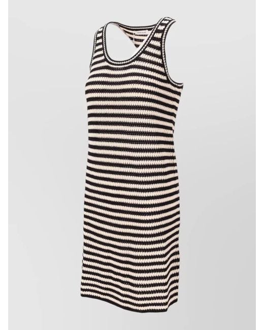 Anine Bing Multicolor Arie Striped Knit Mini Dress