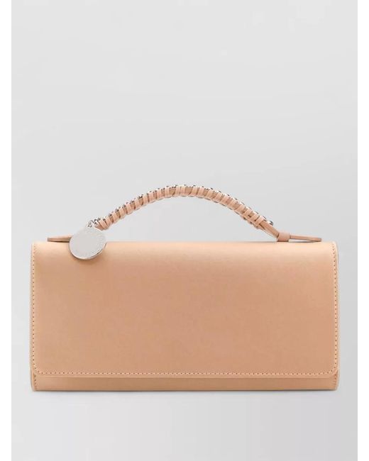Stella McCartney Natural Falabella Satin Shoulder Bag