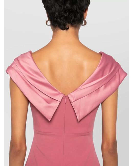 Solace London Pink Adele Cowl Neck Sleeveless Maxi Dress