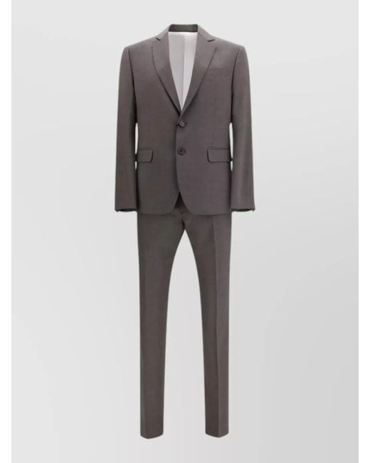 DSquared² Gray Wool Single Breasted Two Piece Suit for men