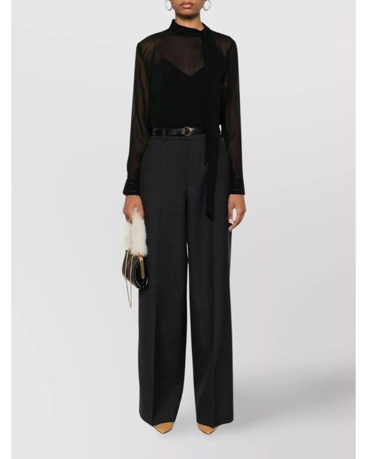 Gucci Black Wool Trousers