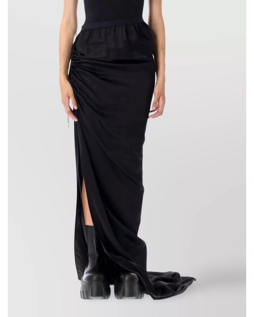 Rick Owens Black Long Skirt
