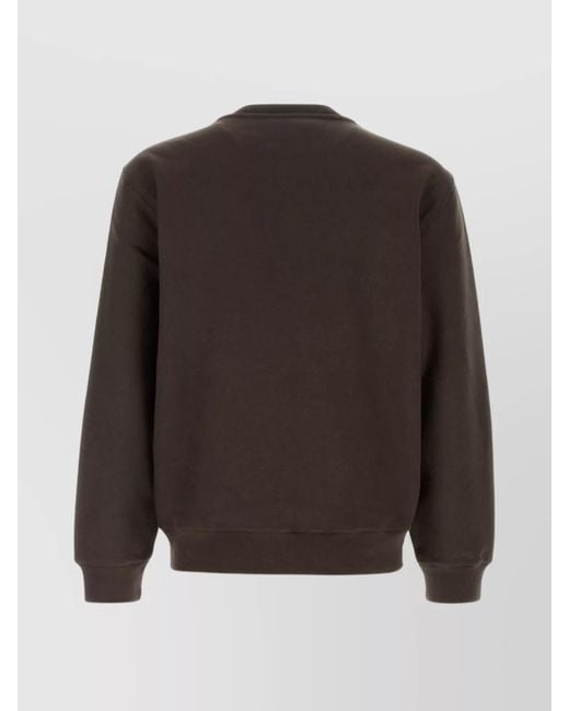 Burberry Brown Cotton Blend Sweatshirt for men