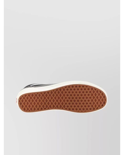 Vans White Printed Low-Top Sneakers