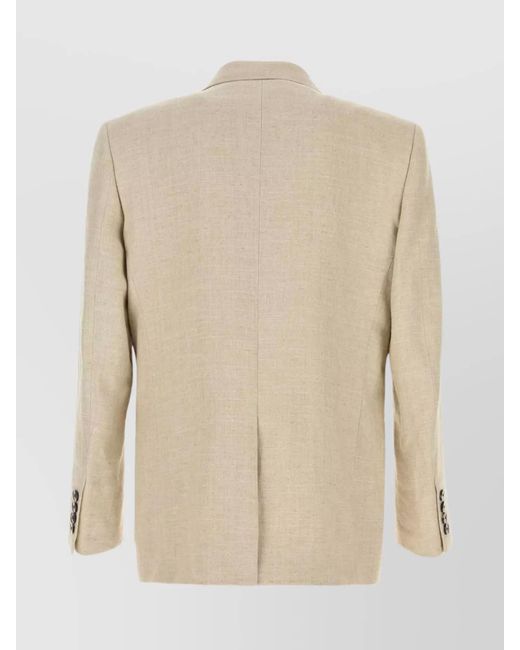 Valentino Garavani Natural Linen Blazer for men