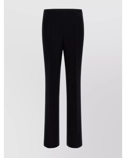 Ferragamo Black Slim Fit High Waist Trousers