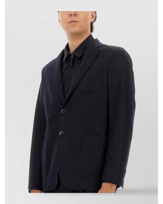 Giorgio Armani Blue Cashmere Blazer for men