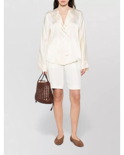 Forte_forte Natural Silk Long-Sleeve Blouse