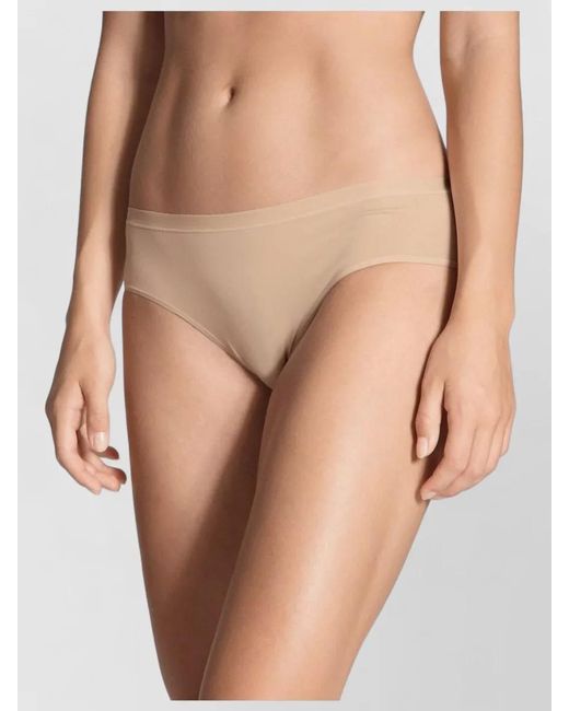 Calida Natural Seamless Mid Rise Underwear Brief Elastic Waistband