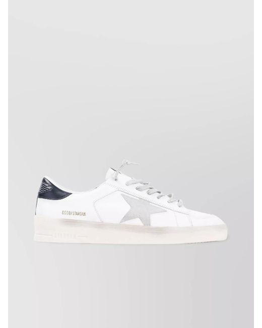 Golden Goose Deluxe Brand White Leather Low-Top Sneakers for men