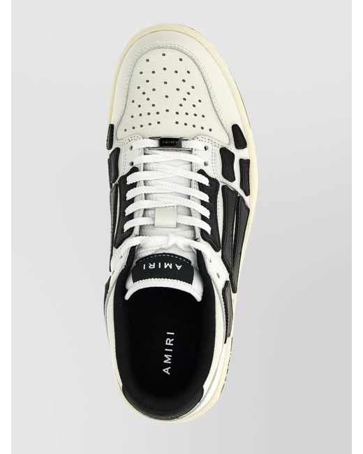 Amiri Metallic Leather Low-Top Sneakers for men