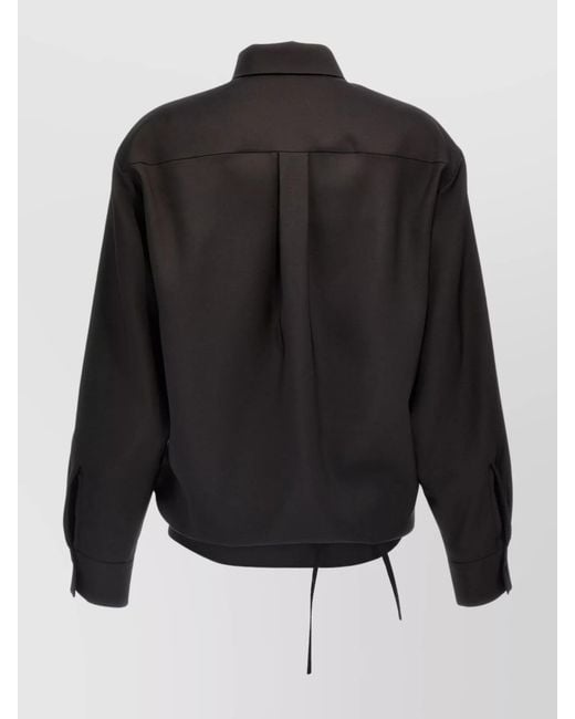 Valentino Garavani Black Silk Blend Shirt