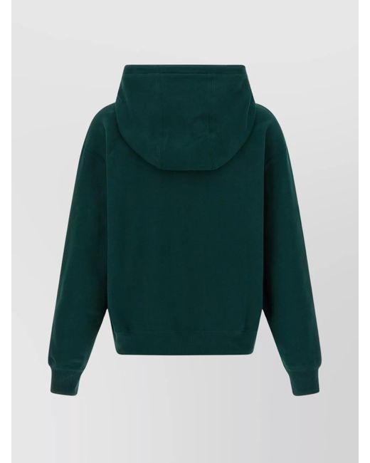 Saint Laurent Green Cotton Hoodie for men