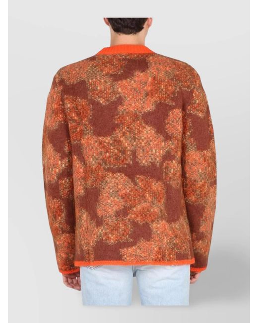 ERL Orange Regular-Fit Jumper for men