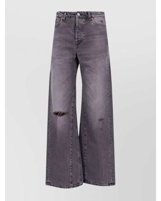 Our Legacy Gray Wide-Leg Trousers