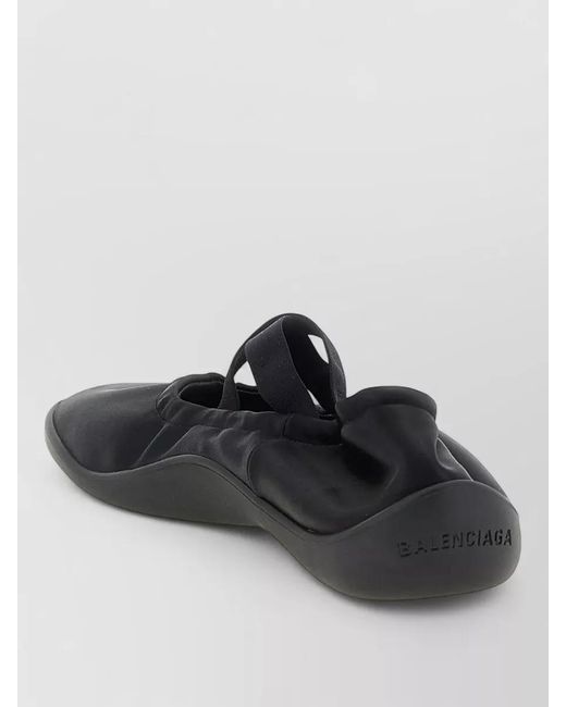 Balenciaga Black Shibuya Ballerina Shoes Elastic Strap