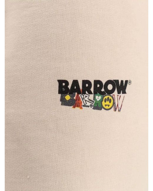 Barrow Natural Cotton Shorts Elastic Waistband Iconic Print for men
