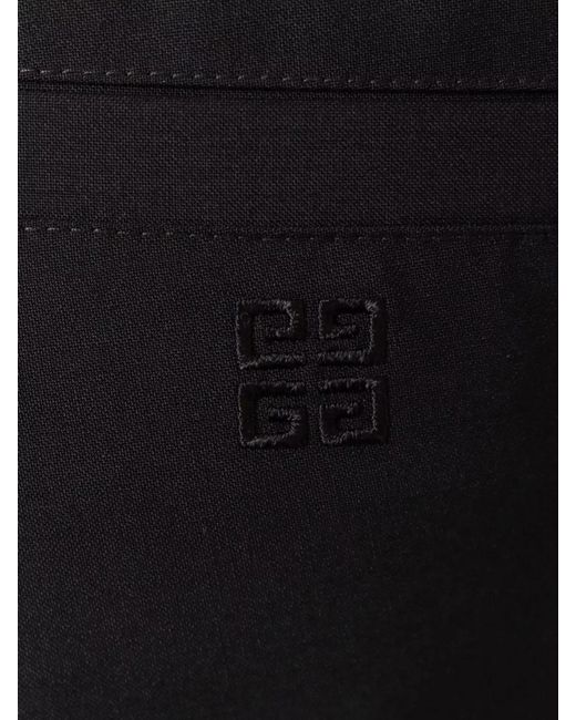 Givenchy Blue Virgin Wool Tailored Bermuda Shorts for men