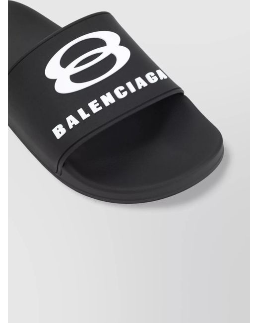 Balenciaga Multicolor Logo-Detail Slide Sandals for men