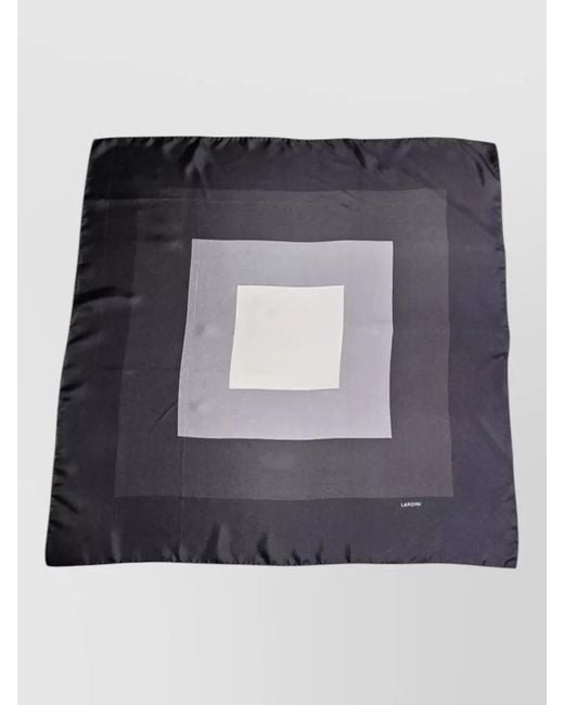 Lardini Black Silk Scarf for men