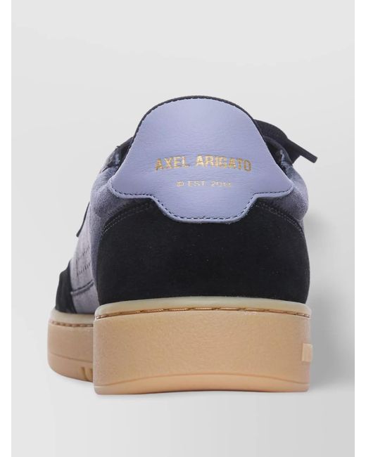 Axel Arigato Blue Low Top Sneakers With Leather And Suede for men
