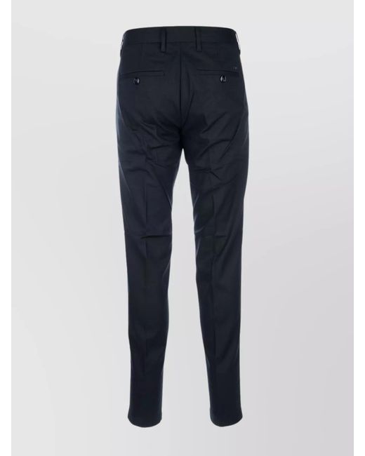 Emporio Armani Blue Straight-Leg Trousers for men