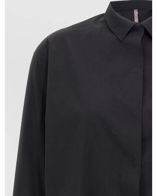 Veilance Blue Diene Shirt Collared Neck Long Sleeves