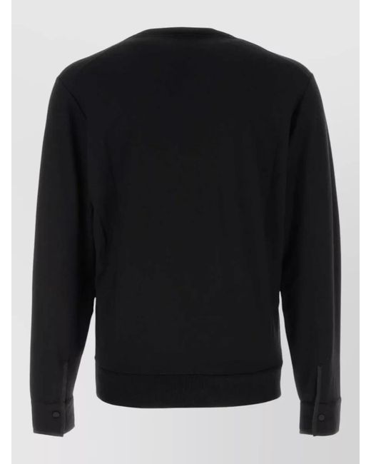 Tom Ford Black Wool Silk Cashmere Sweater for men