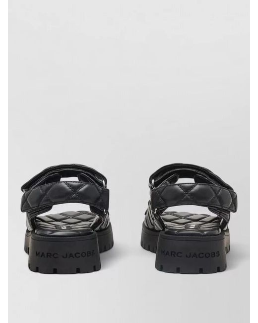 Marc Jacobs Black Sandals Adjustable Straps Chunky Sole Open Toe