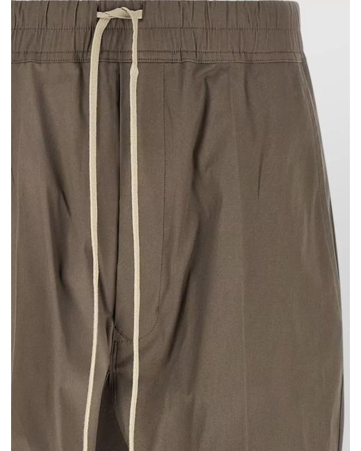 Rick Owens Natural Long Drop-Crotch Trousers for men