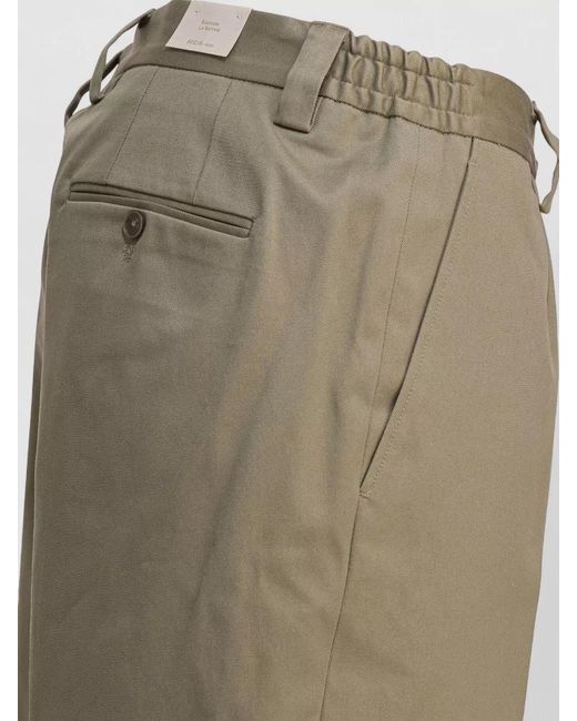 Briglia 1949 Natural Pants Pleated Front Belt Loops Side Pockets for men