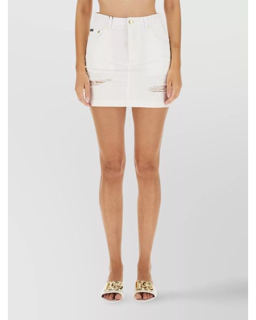 Dolce & Gabbana Multicolor Cotton Mini Skirt