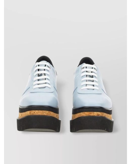 Stella McCartney Multicolor Elyse Wedge Sneaker Contrast Heel